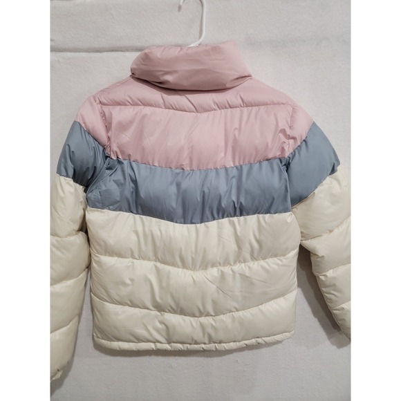 Columbia Women's Puffect Insulated Puffer Jacket Size M Colorblock Pink Grey - Picture 7 of 14